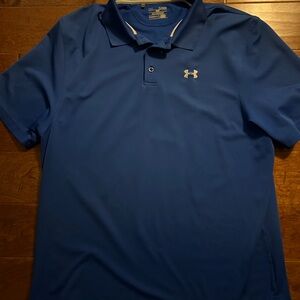 Under Armour Men's Golf Blue Polo Shirt